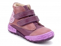 105-016,021 Тотто (Totto), ботинки детские демисезонные утепленные, байка, кожа, сиреневый. в Туле
