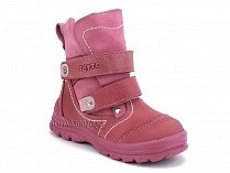 215-96,87,17 Тотто (Totto), ботинки детские зимние ортопедические профилактические, мех, нубук, кожа, розовый. в Туле