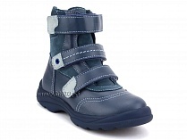 210-3,13,09 Тотто (Totto), ботинки детские зимние ортопедические профилактические, натуральный мех, кожа, джинс, голубой. в Туле