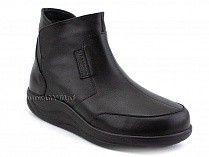 84-11и-2-488/58Ч Рикосс (Ricoss) ботинки для взрослых демисезонные утепленные, ворсин, кожа, черный, полнота 9 