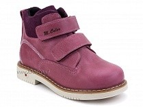 1071-10 (26-30) Миниколор (Minicolor), ботинки детские ортопедические профилактические утеплённые, кожа, флис, розовый в Туле