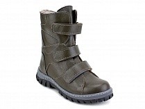 207з (31-40) Аквелла (Akwella), ботинки зимние ортопедические с высоким берцем, натуральная шерсть, кожа, тёмно-зелёный в Туле