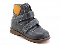 126(2)-41,64 Тотто (Totto), ботинки демисезонные утепленные, байка, серый, светло-коричневый, кожа в Туле