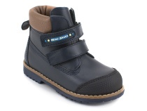 505-MSС (23-25)  Минишуз (Minishoes), ботинки ортопедические профилактические, демисезонные неутепленные, кожа, темно-синий в Туле