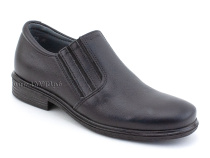 51213  ШагоВита (Shagovita), туфли школьные профилактические  для мальчиков, кожа, черный в Туле