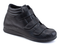 5008-02-1 Плюмекс (Plumex), ботинки для взрослых зимние, натуральная шерсть, кожа, черный, полнота 10 