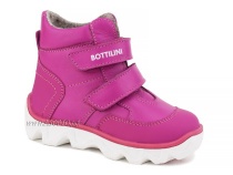 BL-271(55) Боттилини (Bottilini), ботинки  детские демисезонные  ортопедические профилактические, кожа, байка, фуксия в Туле