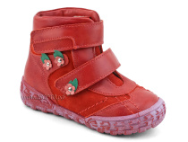 238-196,186 Тотто (Totto), ботинки демисезонные утепленные, байка,  кожа,нубук,  красный, в Туле