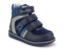 23-251  Сурсил (Sursil-Ortho), ботинки неутепленные с высоким берцем, кожа , нубук, синий, голубой в Туле