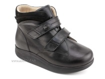 141606W Сурсил-Орто (Sursil-Ortho), ботинки для взрослых, ригидная подошва, диабетическая подкладка, кожа, нубук, черный, полнота 11 в Туле