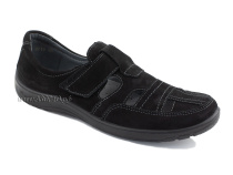 51319-1 ШагоВита (Shagovita), туфли детские ортопедические профилактические, нубук, черный в Туле