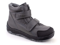 2458-721 Тотто (Totto), ботинки детские утепленные ортопедические профилактические, кожа, серый. в Туле